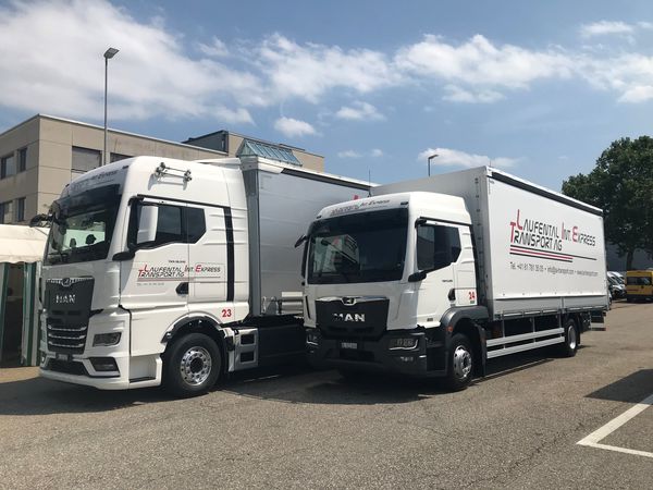 Ablieferung MAN TGX 18.510 und MAN TGM 15.290